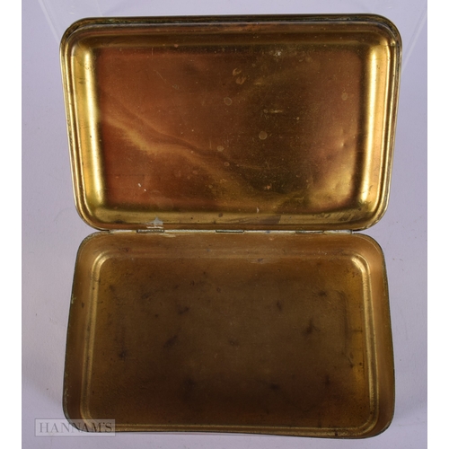 1267 - WW1 1914 Princess Mary Christmas Tin. 8.5 cm x 13 cm.