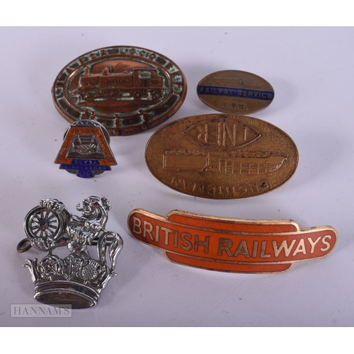 1276 - Railway Badges Inc British Railway Foreman LNER Sterling Silver NUR. 6 cm x 4 cm. (qty)