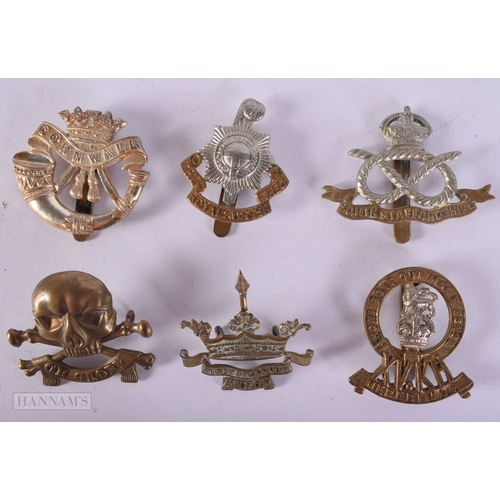 1280 - Military Cap Badges Inc Anson, Hussars, Yeomanry. (12)