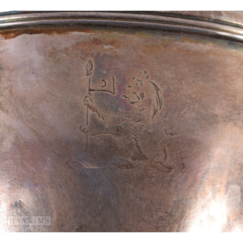 1299 - Georgian .925 sterling silver wine funnel 160g. London 1829. 12 cm high.