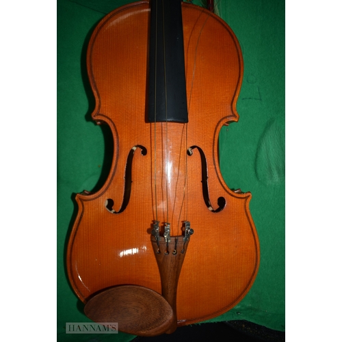 3002 - A cased  Stentor violin together with another cased Lark Violin (2)