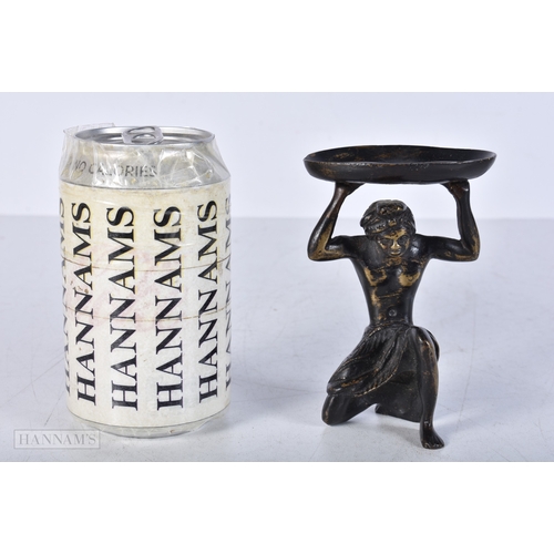 3009 - A small Indian bronze trinket dish/tazza 11 cm.