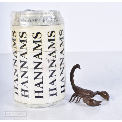 3014 - A Japanese bronze Scorpion 5.5 cm