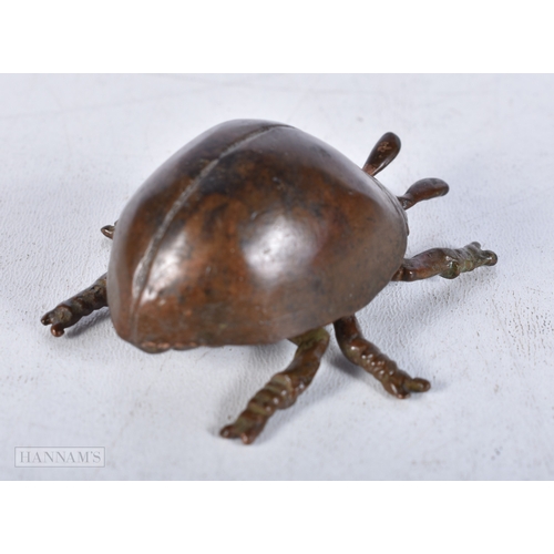 3019 - A Japanese bronze bug 5.5 cm.