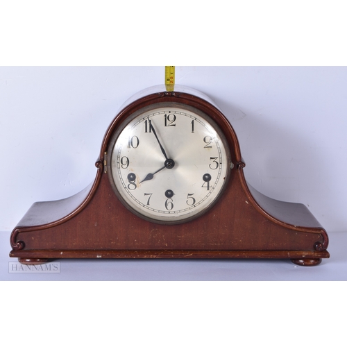 3021 - A German Haller wooden framed mantle clock 20 x 36cm