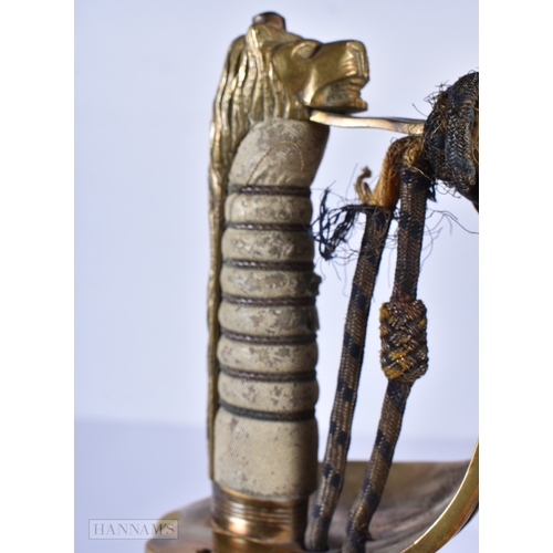 3029 - A Military Naval officers sword 93cm