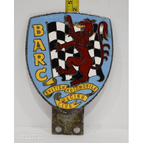 3035 - A vintage British Automobile Racing club enamelled car badge 12cm.