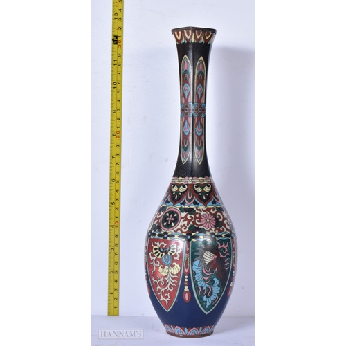 3051 - A Chinese Cloisonne metal vase 30.5 cm