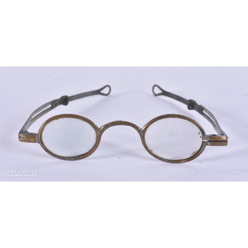 314 - A PAIR OF SPECTACLES. 22 grams. 11 cm x 13.25 cm.