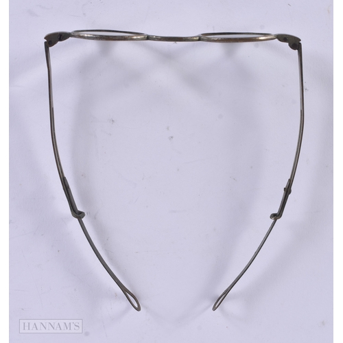 314 - A PAIR OF SPECTACLES. 22 grams. 11 cm x 13.25 cm.