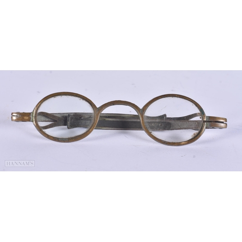314 - A PAIR OF SPECTACLES. 22 grams. 11 cm x 13.25 cm.
