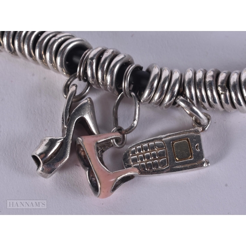 335 - A LINKS OF LONDON NECKLACE. 70 grams. 58 cm long.