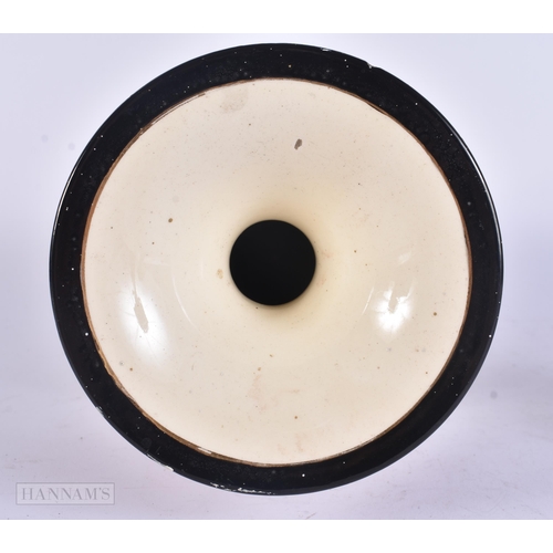 441 - A HUNGARIAN FISCHER OR ZSOLNAY PECS LUSTRE VASE. 25.5 cm high.