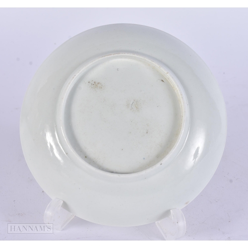 445 - AN EARLY 19TH CENTURY FLIGHT BARR AND BARR WORCESTER DISH together with a C1780 Worcester teabowl an... 