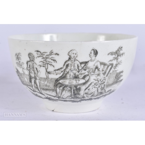 445 - AN EARLY 19TH CENTURY FLIGHT BARR AND BARR WORCESTER DISH together with a C1780 Worcester teabowl an... 