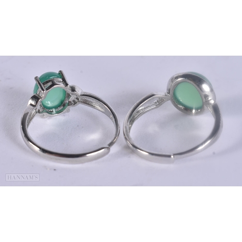 474 - TWO SILVER RINGS. R. 5 grams. (2)