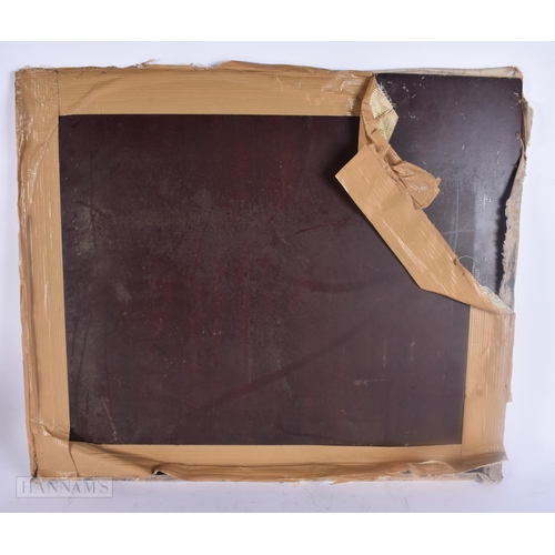 504 - African/Haitian School (20th Century) Oil on canvas, Abstract figures. 60 cm x 48 cm.
