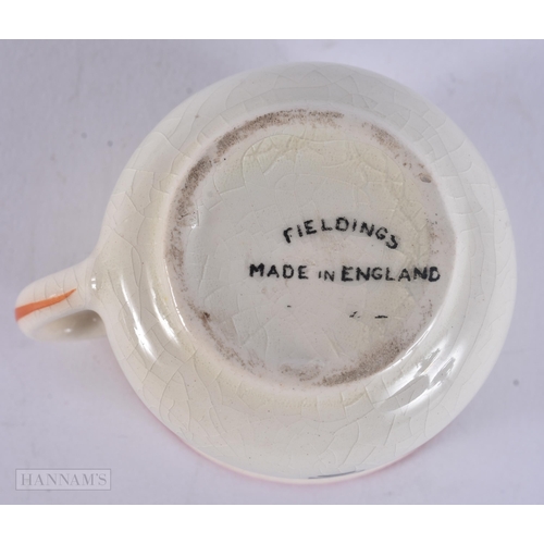 509 - A RARE FIELDINGS FLIP YOUR ASHES ON OLD NASTY HITLER MINIATURE CHAMBERPOT. 5.5 cm wide.