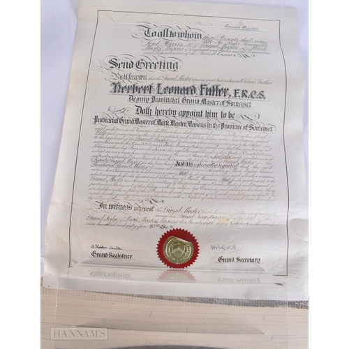 515 - ASSORTED MASONIC CERTIFICATES etc. (qty)