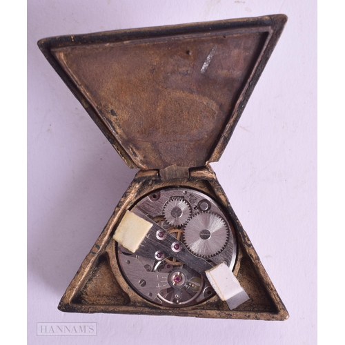 532 - A MASONIC POCKET WATCH. 74 grams. Running. 6 cm x 5 cm.