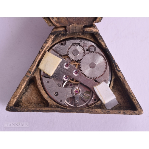 532 - A MASONIC POCKET WATCH. 74 grams. Running. 6 cm x 5 cm.