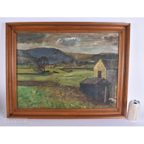 880 - European School (20th Century) Oil on canvas, landscape. 70 cm x 58 cm.