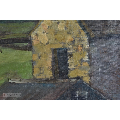 880 - European School (20th Century) Oil on canvas, landscape. 70 cm x 58 cm.
