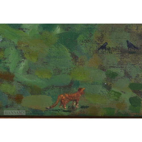 880 - European School (20th Century) Oil on canvas, landscape. 70 cm x 58 cm.