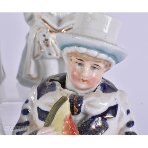 887 - TEN ASSORTED CONTINENTAL PORCELAIN NODDING FIGURES. 17 cm high. (10)