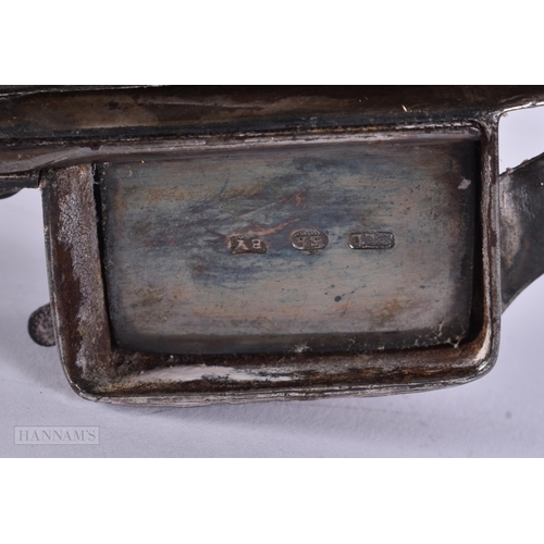 898 - A Victorian Silver Column Candlestick (weighted) hallmarked London 1891,Three Silver Tongs, 2 Silver... 
