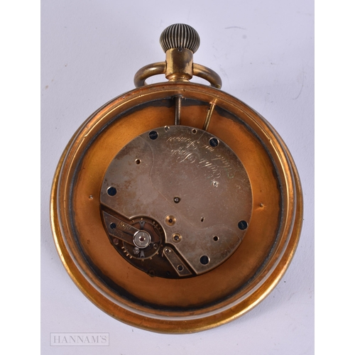 903 - AN ANTIQUE GEM SETL GLASS BALL DESK CLOCK. 10 cm wide.