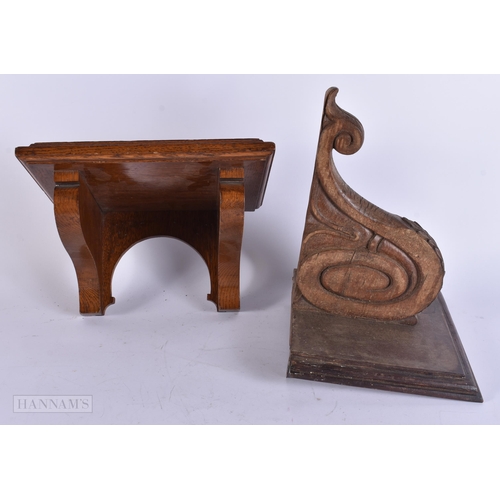 914 - A VIOLIN together with two wall brackets. (3)