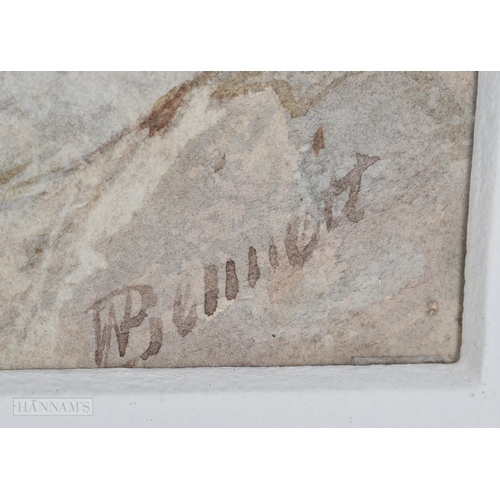 918 - Edmunda Bourne Watercolour, together with another watercolour by William Bennett. Largest 68 cm x 78... 