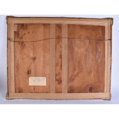 918 - Edmunda Bourne Watercolour, together with another watercolour by William Bennett. Largest 68 cm x 78... 