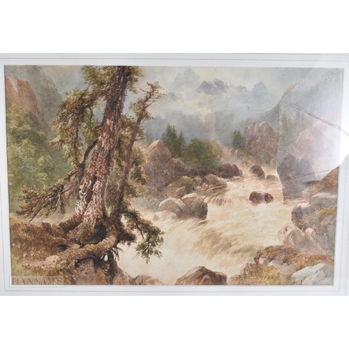918 - Edmunda Bourne Watercolour, together with another watercolour by William Bennett. Largest 68 cm x 78... 