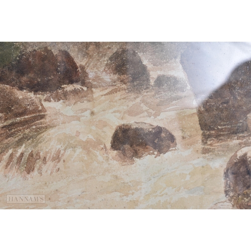 918 - Edmunda Bourne Watercolour, together with another watercolour by William Bennett. Largest 68 cm x 78... 