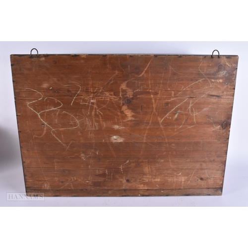 922 - A LARGE VICTORIAN/EDWARDIAN W STEVENSON TAXIDERMY BIRD DISPLAY. 68 cm x 48 cm.