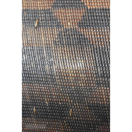 925 - TWO LARGE AFRICAN TRIBAL SHIELDS. Largest 140 cm x 45 cm. (2)