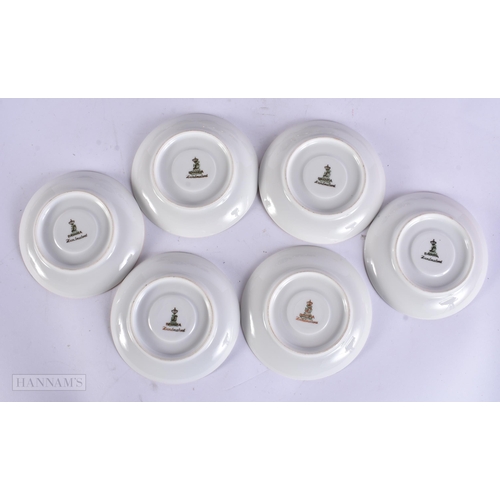 937 - A BAVARIAN VIENNA STYLE TEASET. Largest 18 cm wide. (qty)