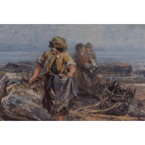 275 - Robert Thorne Waite (1842-1935) Watercolour, Coastal scene. 44 cm x 38 cm.