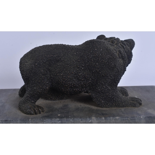 285 - A RUSSIAN BRONZE BEAR. 19 cm wide.