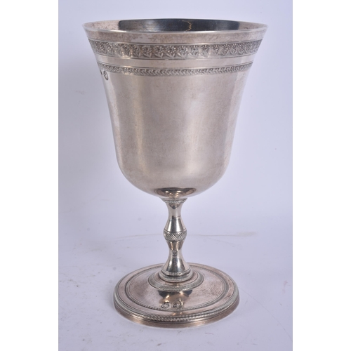 293 - A CONTINENTAL SILVER GOBLET. 232 grams. 14.5 cm high.