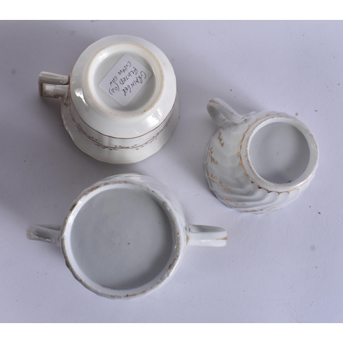 140 - ELEVEN EARLY 19TH CENTURY CHAMBERLAIN WORCESTER COFFEE CUPS. (11)