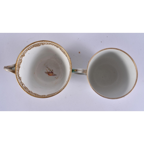 140 - ELEVEN EARLY 19TH CENTURY CHAMBERLAIN WORCESTER COFFEE CUPS. (11)