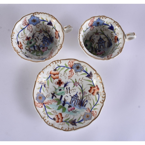 149 - ASSORTED 18TH/19TH CENTURY WORCESTER TRIOS. (qty)