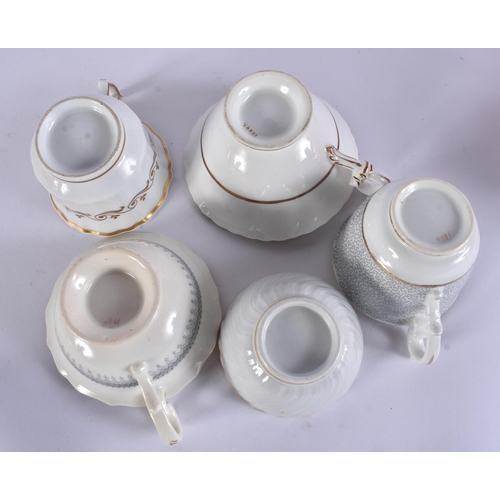 150 - ASSORTED 18TH/19TH CENTURY WORCESTER TRIOS. (qty)