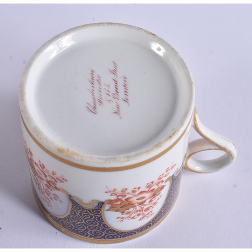 164 - SEVEN 19TH CENTURY WORCESTER CUPS AND A SUGAR BOWL. (8)