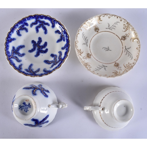 170 - SIX 19TH CENTURY WORCESTER CUPS AND SAUCERS. (12)