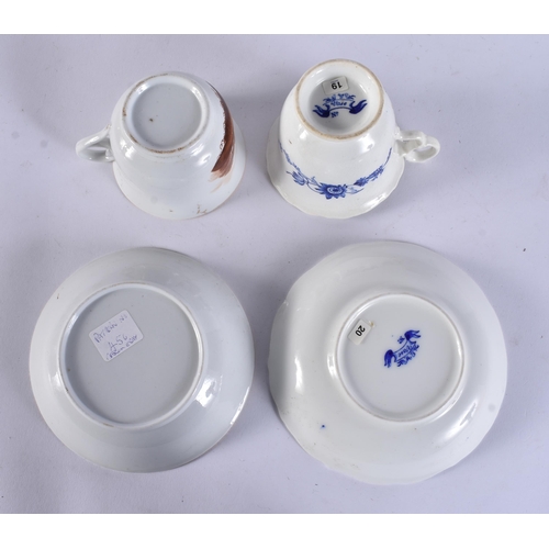 178 - SIX 19TH CENTURY WORCESTER CUPS AND SAUCERS. (12)