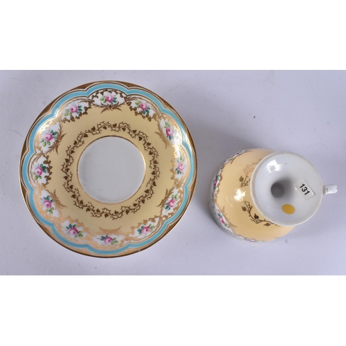 178 - SIX 19TH CENTURY WORCESTER CUPS AND SAUCERS. (12)